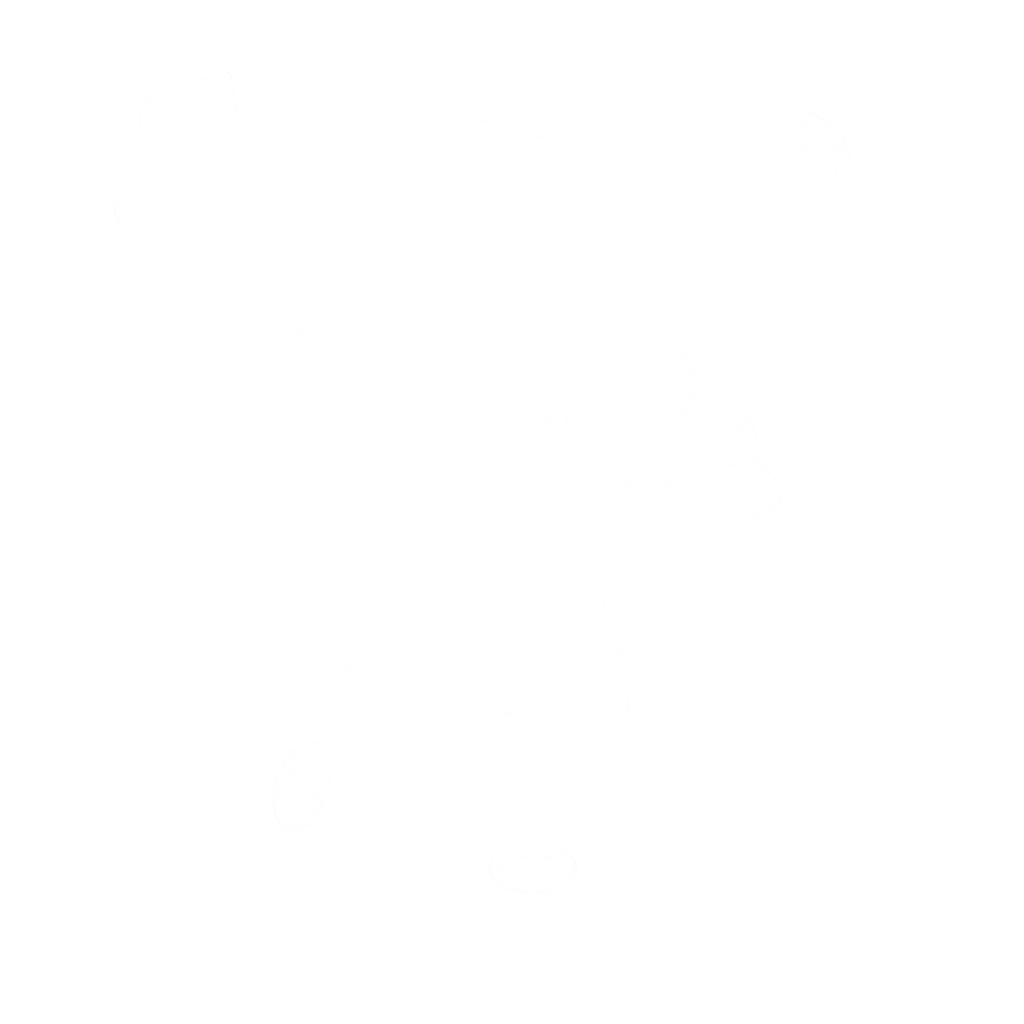 Icoon van een zingend kind met microfoon dat de interactieve elementen van de voorleesvoorstellingen symboliseert.