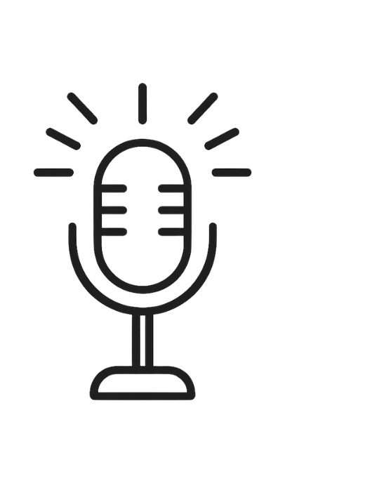 Microfoon icoon – workshops en trainingen De Kinderboekendealer